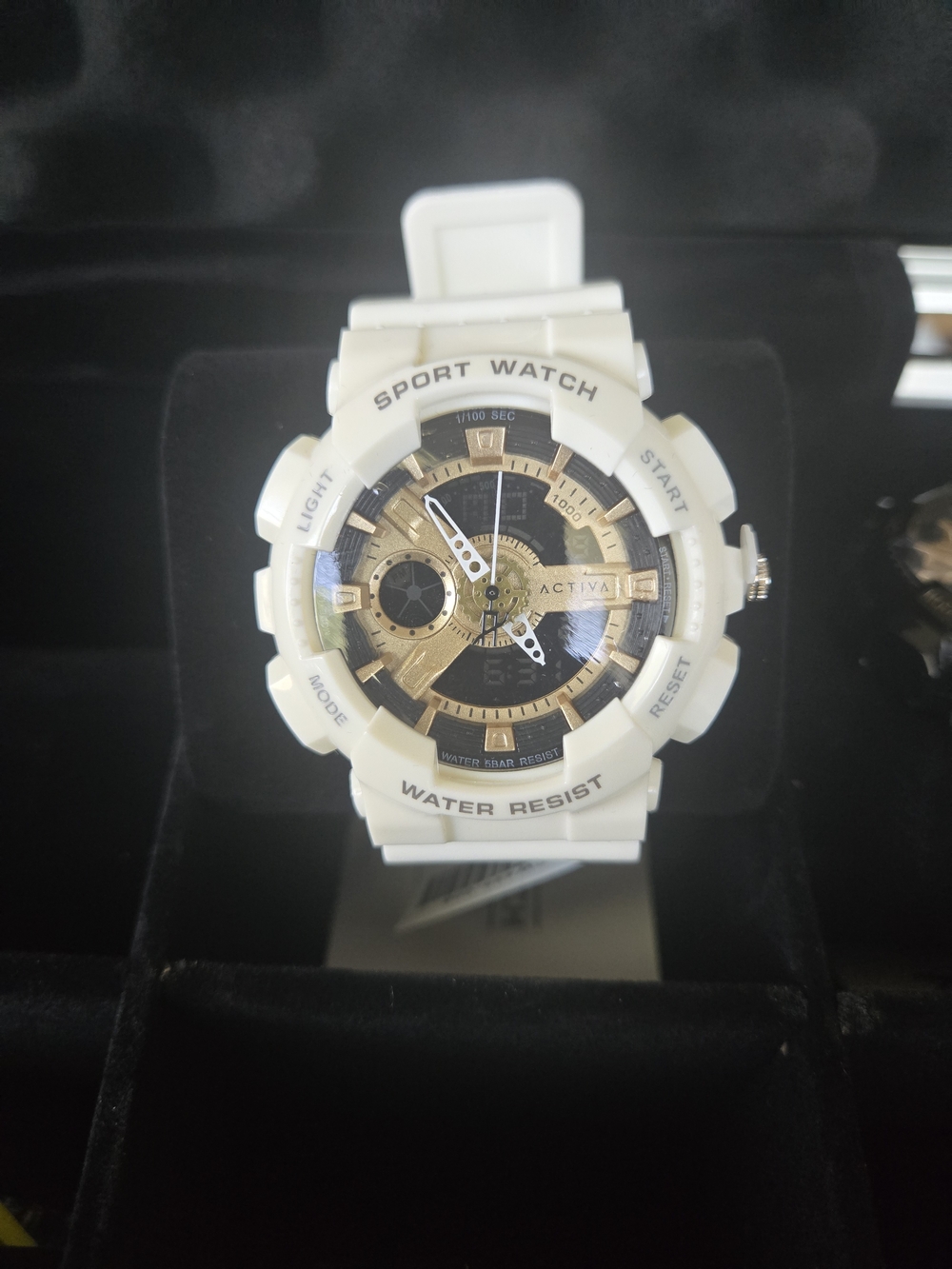 White and Gold Men’s Sport Watch - Activar Style